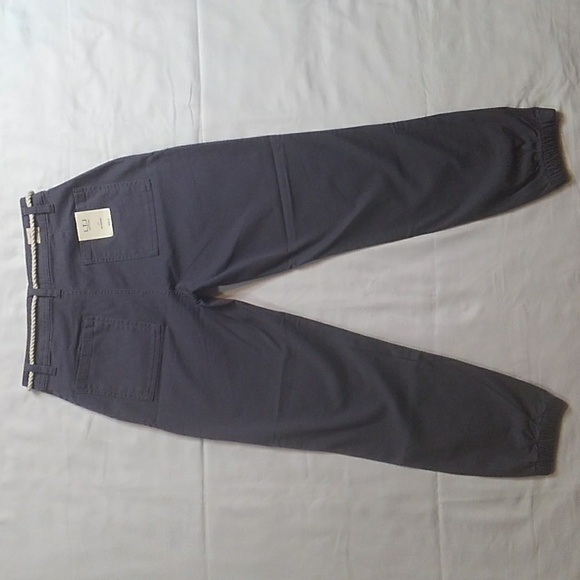 L.T.J. Letters to Juliet Grey High Waist Joggers Zip Cuff Rope Belt Sz S NWT - Picture 5 of 6